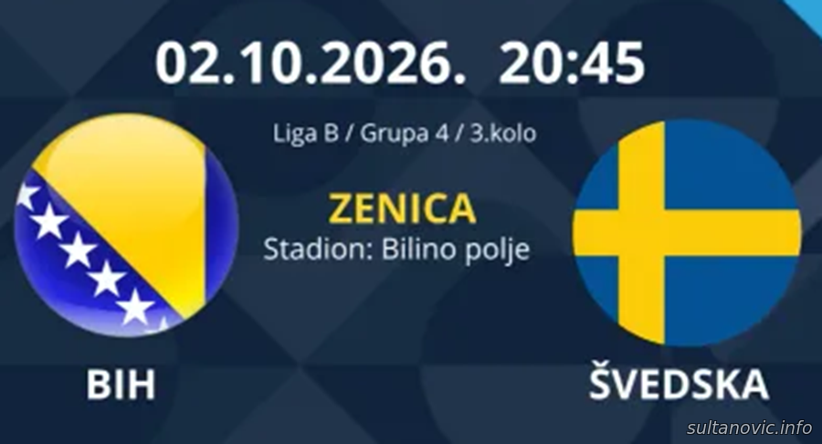 BOSNA I HERCEGOVINA vs SVEDSKA